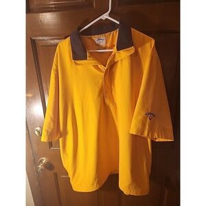 Callaway Golf Men XL YellowPullover Jacket Half Zip Outerwear Brushed Microfiber